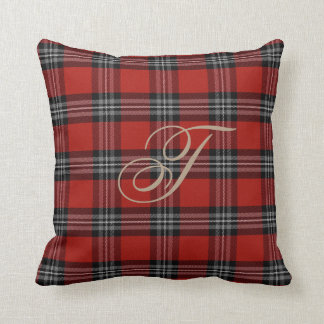 Turnertartan-Monogramm-Kissen Kissen