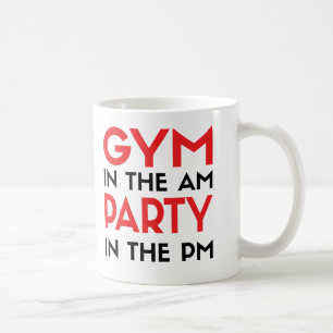 Turnhalle im morgens-Party im P.M. Kaffeetasse