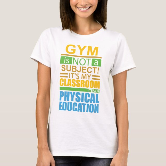 Turnhalle ist nicht ein Thema T-Shirt (Vorderseite)