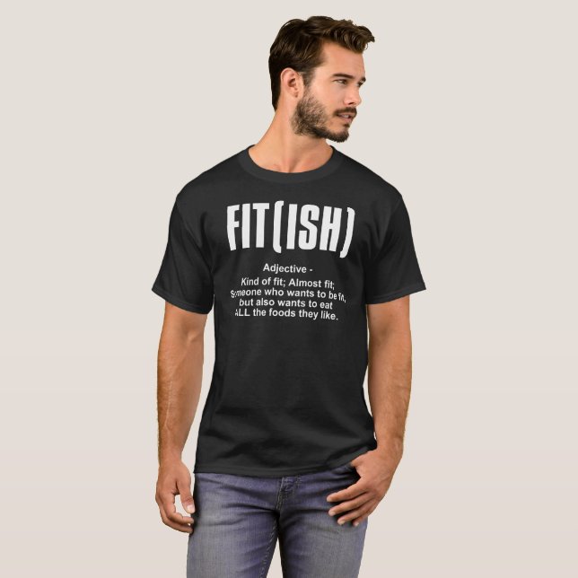 Turnhalle lustige Definition der lederfarbenen T-Shirt (Vorne ganz)