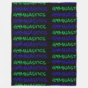 Turnhalle Turner Typografie Fleece-Decke Fleecedecke