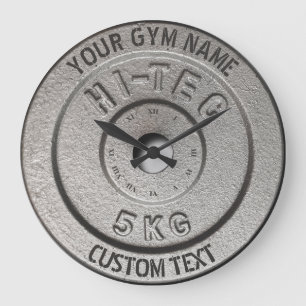 Turnhallen-Inhaber-oder Benutzer-Fitness-lustige Große Wanduhr