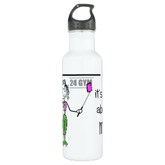 Turnhallen-Junkie Selfie ganz über mich Trinkflasche
