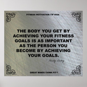 Turnhallen-Plakat für Fitness-Motivation #026 Poster
