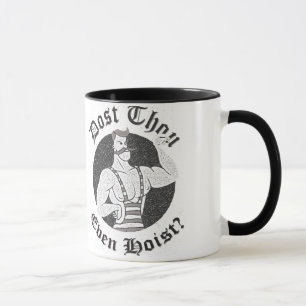 Turnhallen-Spaß - Dost Thou-sogar Hebemaschine? Tasse