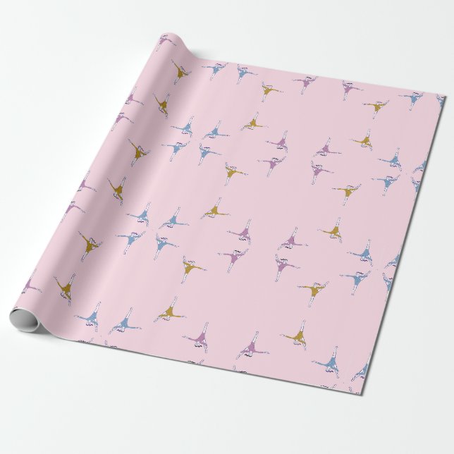 Turniere auf rosa geschenkpapier (Ungerollt)