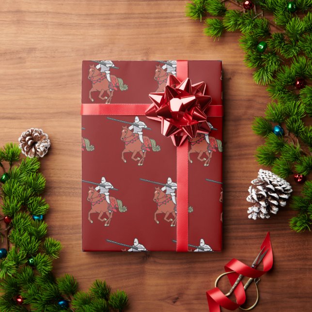 Turnierritter Geschenkpapier (Feiertagsgeschenk)