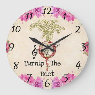 Turnip The Beet Wall Clock Große Wanduhr