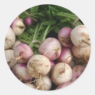 Turnips Runder Aufkleber