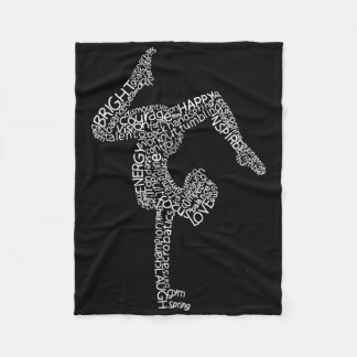 Turnkunst Typografie Lustiger Turner Handstand Fra Fleecedecke