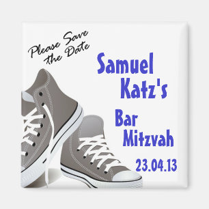 Turnschuh-Bar/Schläger Mitzvah Magnet