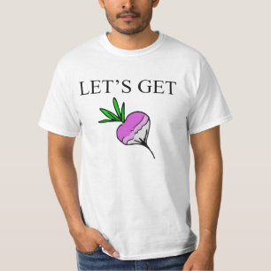 Turnt vers le haut de T-shirt de navet