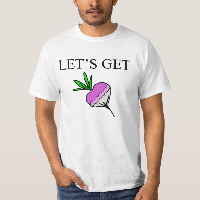 Turnt vers le haut de T-shirt de navet (Devant)