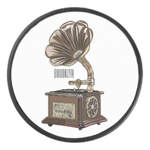 Turntable Cartoon Eishockey Puck