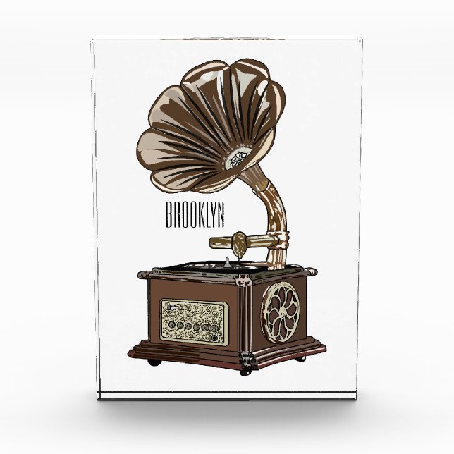 Turntable Cartoon Fotoblock (Vorderseite)