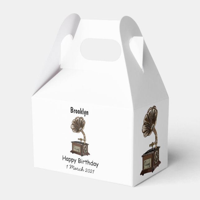 Turntable Cartoon Geschenkschachtel (Vorderseite)