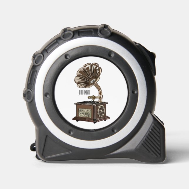 Turntable Cartoon Maßband (Vorderseite)