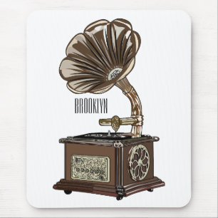 Turntable Cartoon Mousepad