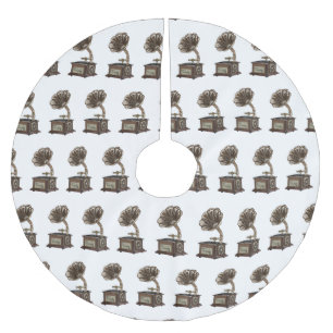 Turntable Cartoon Polyester Weihnachtsbaumdecke