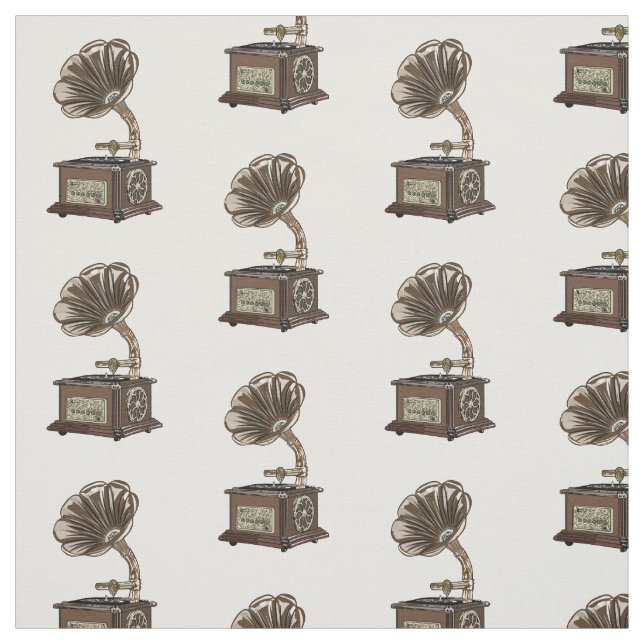 Turntable Cartoon Stoff (Muster)