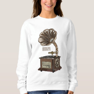 Turntable Cartoon Sweatshirt