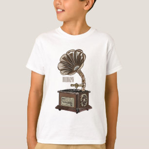 Turntable Cartoon T-Shirt