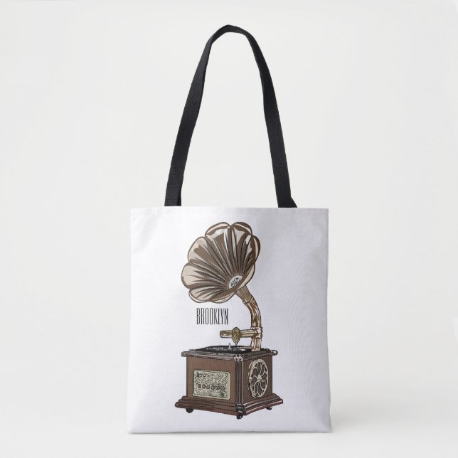 Turntable Cartoon Tasche (Vorderseite)