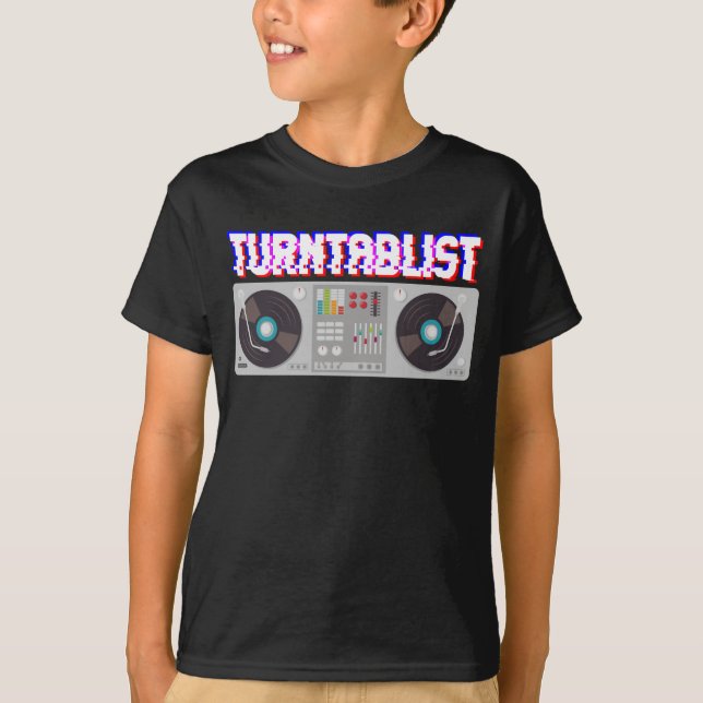 Turntable DJ Music Producer Techno Turntablist T-Shirt (Vorderseite)