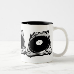 Turntable-Grafik Zweifarbige Tasse