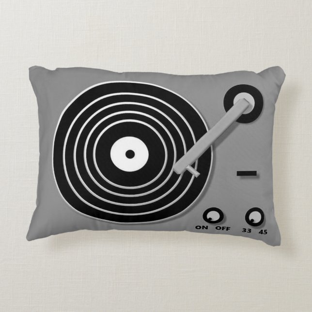 Turntable-Kissen Zierkissen (Rückseite)