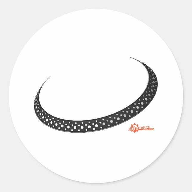 Turntable Platter - DJ Djing Disk Jockey Music Runder Aufkleber (Vorderseite)