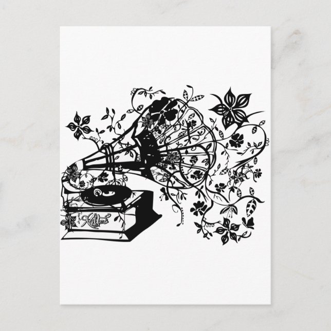 Turntable Postkarte (Vorderseite)