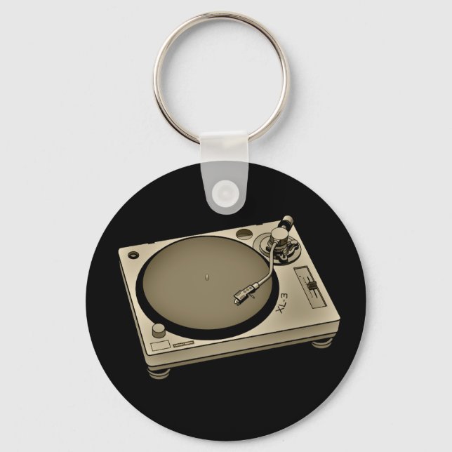 Turntable Schlüsselanhänger (Vorderseite)