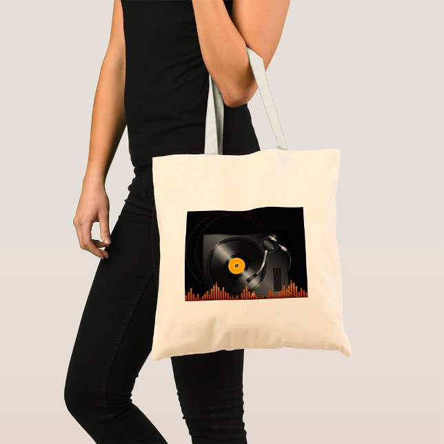 Turntable Tote Bag Tragetasche (Von Creator hochgeladen)