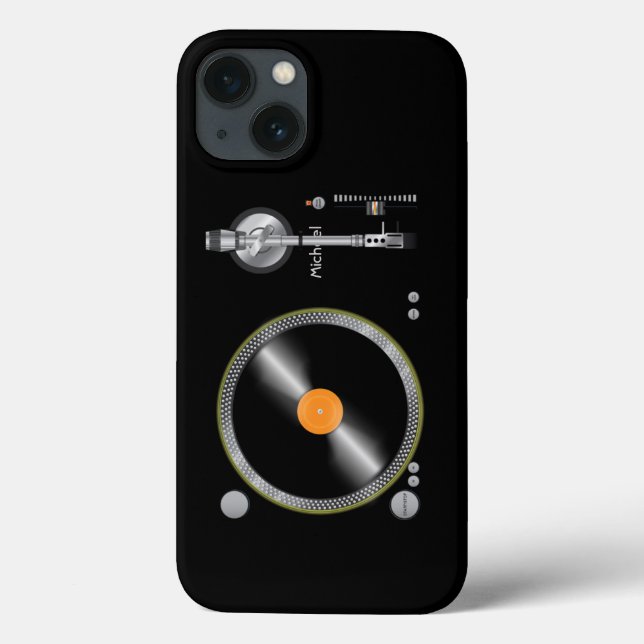 Turntable Vinyl Old School Case-Mate iPhone Hülle (Rückseite)