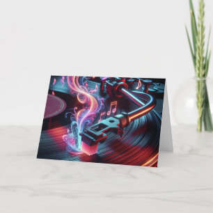 Turntable zum Geburtstag Karte