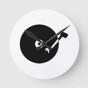Turntablevinyl Runde Wanduhr