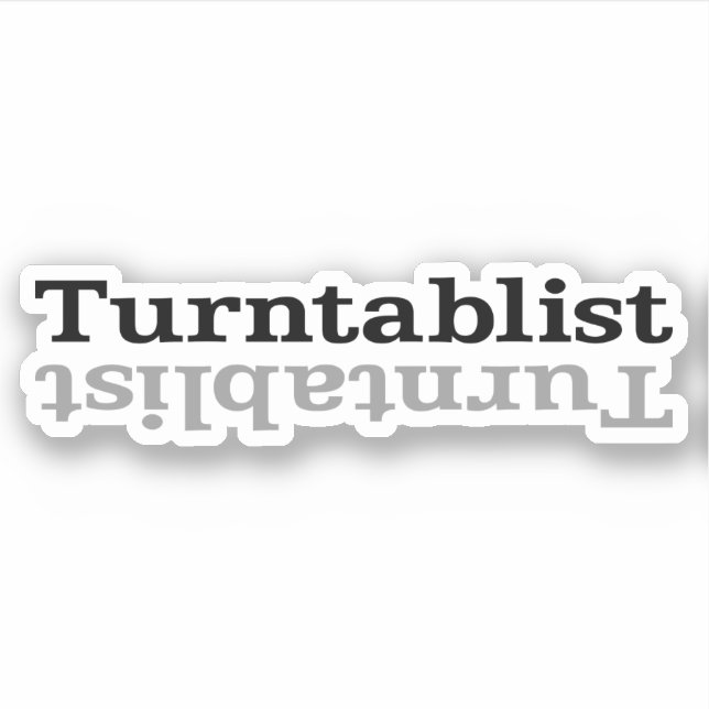 Turntablist Aufkleber (Vorderseite)