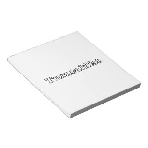 Turntablist Notizblock