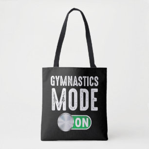 Turnübungen Modus An Coole Turner Athletin Tasche