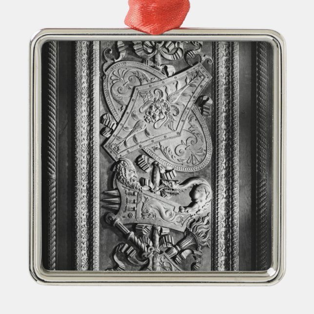 Türplatte, Art Henri II, c.1556 Ornament Aus Metall (Vorne)