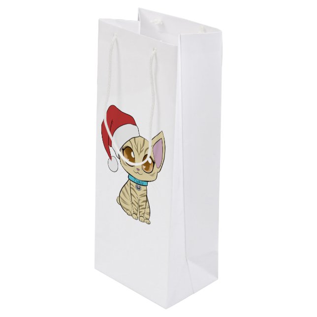 Turq Gift Bag Geschenktüte Für Weinflaschen (Vorderseite Schrägansicht)