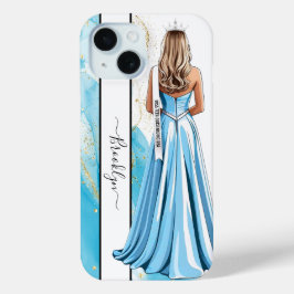 Turqoise Dreams Pageant Portrait Blonde Case-Mate iPhone Hülle