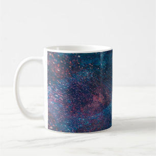Turqouise Galaxy Paint Glitzern Kaffeetasse