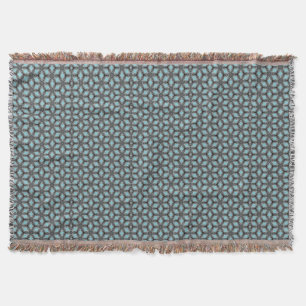 Turqouise Grau Blume Muster Moderne Decke