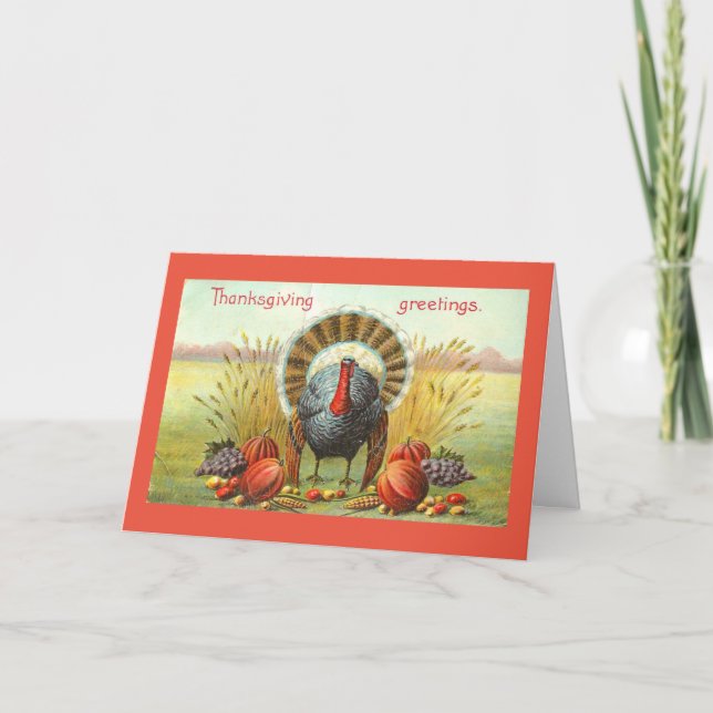 Turquie avec la carte de récolte d'automne (Devant)