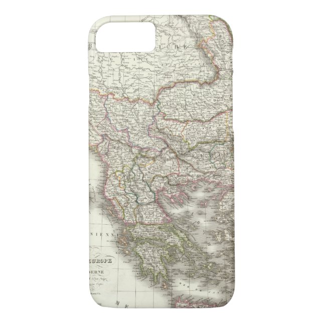 Turquie d'Europe, Grece - die Türkei und Case-Mate iPhone Hülle (Rückseite)