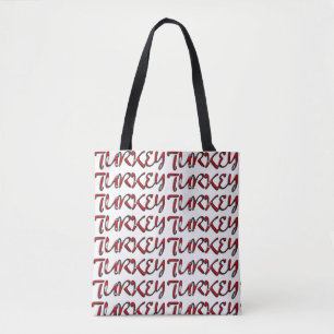 Turquie Drapeau Typographie couleur sac pays europ