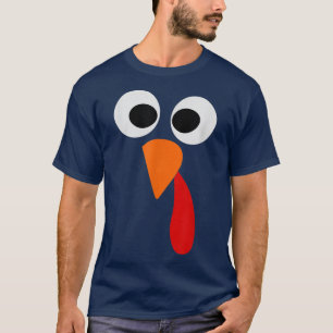 Turquie Face Drôle Thanksgiving T-Shirt Copie
