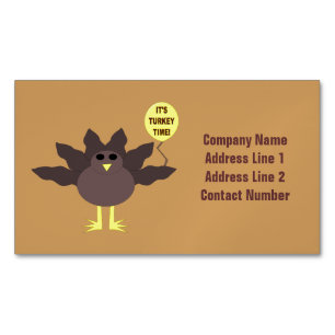 Turquie Heure Thanksgiving Cartes de visite person